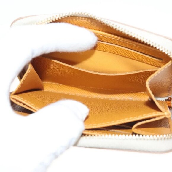 LOUIS VUITTON Monogram Monopanam Zippy Coin Purse Beige M82691 LV Auth 115227M - Picture 8 of 16